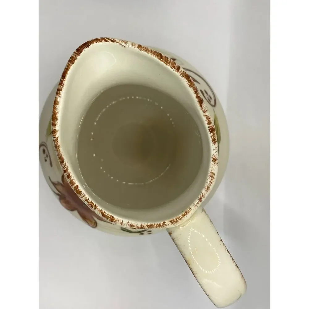Maxcera Handcrafted In China Sugar Bowl And Creamer Leaf Vine